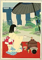 Chieko Minagawa born 1924 - Tea Ceremony - artelino Art Auctions. Chieko Minagawa born 1924 - Tea Ceremony