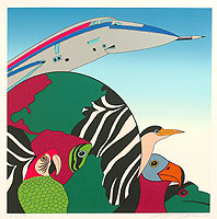 Tsuyoshi (Go) Yayanagi born 1933 - Flying Pencil - artelino Art Auctions. Tsuyoshi (Go) Yayanagi born 1933 - Flying Pencil