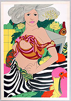 Tsuyoshi (Go) Yayanagi born 1933 - Tale of Genji - 10 - artelino Art Auctions. Tsuyoshi (Go) Yayanagi born 1933 - Tale of Genji - 10