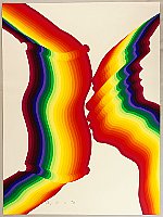 Ai-O born 1931 - The Kiss - artelino Art Auctions. Ai-O born 1931 - The Kiss