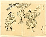 Zeshin Shibata 1807-1891 - Kyogen Performers - artelino Art Auctions. Zeshin Shibata 1807-1891 - Kyogen Performers