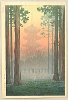 Yuhan Ito 1882-1951 - Pagoda at Nikko - artelino Art Auctions. Yuhan Ito 1882-1951 - Pagoda at Nikko