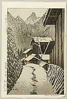 Shiro Kasamatsu 1898-1992 - Dusk at Minakami - artelino Art Auctions. Shiro Kasamatsu 1898-1992 - Dusk at Minakami