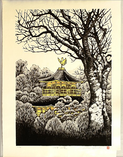 Fu Takenaka 1945 - - Golden Pavilion - 2 - artelino Art Auctions. Fu Takenaka 1945 - - Golden Pavilion - 2