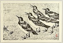 Unknown - Birds on a Beach - artelino Art Auctions. Unknown - Birds on a Beach