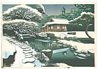 Bakufu Ono 1888-1976 - Tea House in the Snow - artelino Art Auctions. Bakufu Ono 1888-1976 - Tea House in the Snow