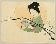 Hanko Kajita 1870-1917 - Plum Blossoms - artelino Art Auctions. Hanko Kajita 1870-1917 - Plum Blossoms