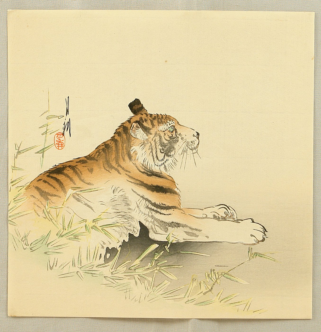 尾形月耕: Tiger - Artelino - 浮世絵検索