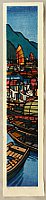 Clifton Karhu 1927-2007 - Hong Kong Harbor -I - artelino Art Auctions. Clifton Karhu 1927-2007 - Hong Kong Harbor -I