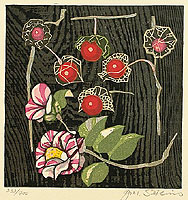 Junichiro Sekino 1914-1988 - Camellia - artelino Art Auctions. Junichiro Sekino 1914-1988 - Camellia