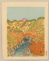 Unichi Hiratsuka 1895-1997 - Oku-Tama in Autumn - artelino Art Auctions. Unichi Hiratsuka 1895-1997 - Oku-Tama in Autumn