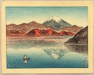 Kazue Yamagishi 1893- ca.1966 - Lake Ashi and Mt. Fuji - artelino Art Auctions. Kazue Yamagishi 1893- ca.1966 - Lake Ashi and Mt. Fuji