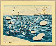 Hiroshi Iwane born 1941 - Stream in Early Spring - Oku Nikkawa - artelino Art Auctions. Hiroshi Iwane born 1941 - Stream in Early Spring - Oku Nikkawa