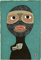 Umetaro Azechi 1902-1999 - Mountain Man and Cup - artelino Art Auctions. Umetaro Azechi 1902-1999 - Mountain Man and Cup