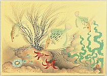 Bakufu Ono 1888-1976 - Aquarium - Puffer Fish - artelino Art Auctions. Bakufu Ono 1888-1976 - Aquarium - Puffer Fish