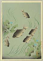 Bakufu Ono 1888-1976 - Crucian Carp - artelino Art Auctions. Bakufu Ono 1888-1976 - Crucian Carp