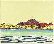 Unichi Hiratsuka 1895-1997 - Mt. Unzen - artelino Art Auctions. Unichi Hiratsuka 1895-1997 - Mt. Unzen