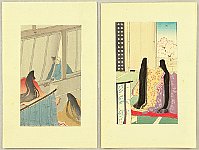 Hiromitsu Nakazawa 1874-1964 - The Tale of Genji - artelino Art Auctions. Hiromitsu Nakazawa 1874-1964 - The Tale of Genji