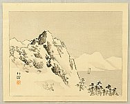 Shokei Koyama 1863-1903 - Winter Landscape - artelino Art Auctions. Shokei Koyama 1863-1903 - Winter Landscape