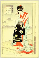 Shuntei Miyagawa 1873-1914 - Fuzoku Tsu - Beauty - artelino Art Auctions. Shuntei Miyagawa 1873-1914 - Fuzoku Tsu - Beauty