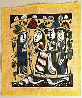 Sadao Watanabe 1913-1996 - Bible : Mary Magdalene Announces the Resurrection - artelino Art Auctions. Sadao Watanabe 1913-1996 - Bible : Mary Magdalene Announces the Resurrection