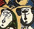 Sadao Watanabe 1913-1996 - Bible : Mary Magdalene Announces the Resurrection - artelino Art Auctions. Sadao Watanabe 1913-1996 - Bible : Mary Magdalene Announces the Resurrection