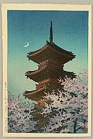 Hasui Kawase 1883-1957 - Toshogu Shrine in Spring Dusk - artelino Art Auctions. Hasui Kawase 1883-1957 - Toshogu Shrine in Spring Dusk