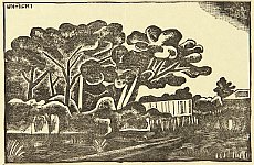Unichi Hiratsuka 1895-1997 - Landscape - artelino Art Auctions. Unichi Hiratsuka 1895-1997 - Landscape