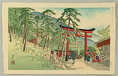 Yoshimitsu Nomura 1870 - 1958 - Famous Places of Kyoto - Fushimi Inari - artelino Art Auctions. Yoshimitsu Nomura 1870 - 1958 - Famous Places of Kyoto - Fushimi Inari