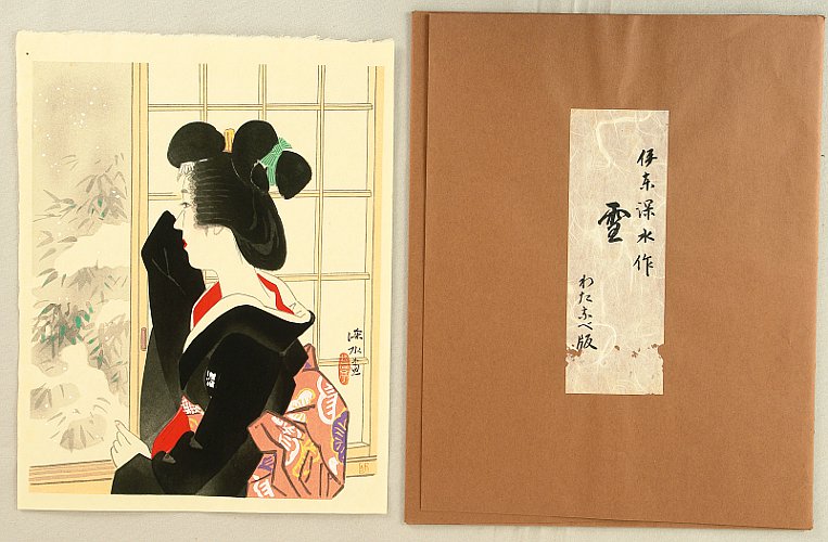 Shinsui Ito 1898-1972 - Snow - artelino Art Auctions. Shinsui Ito 1898-1972 - Snow