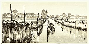 Gihachiro Okuyama 1907-1981 - Canal - artelino Art Auctions. Gihachiro Okuyama 1907-1981 - Canal