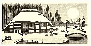 Gihachiro Okuyama 1907-1981 - Village House - artelino Art Auctions. Gihachiro Okuyama 1907-1981 - Village House