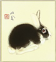 Seiho Takeuchi 1864-1942 - Rabbit - artelino Art Auctions. Seiho Takeuchi 1864-1942 - Rabbit