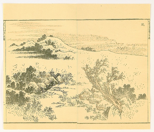 Hokusai Katsushika 1760-1849 - 2 Sheets from Hokusai Manga