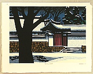 Clifton Karhu 1927-2007 - Snowy Gate - artelino Art Auctions. Clifton Karhu 1927-2007 - Snowy Gate