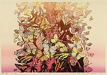 Chizuko Yoshida born 1924 - Butterflies in Autumn - artelino Art Auctions. Chizuko Yoshida born 1924 - Butterflies in Autumn