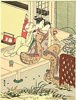 Harunobu Suzuki 1724-1770 - Whisper - artelino Art Auctions. Harunobu Suzuki 1724-1770 - Whisper