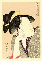 Utamaro Kitagawa 1750-1806 - Selected Poems - Contemplating - artelino Art Auctions. Utamaro Kitagawa 1750-1806 - Selected Poems - Contemplating