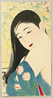 Shimei Terajima 1896-1975 - Combing Hair - artelino Art Auctions. Shimei Terajima 1896-1975 - Combing Hair