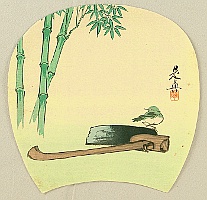 Zeshin Shibata 1807-1891 - Bamboo and Bird - artelino Art Auctions. Zeshin Shibata 1807-1891 - Bamboo and Bird