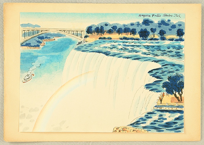 Nisaburo Ito 1910-1988 - Niagara Falls - artelino Art Auctions. Nisaburo Ito 1910-1988 - Niagara Falls