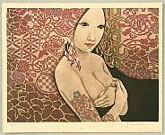 Kaoru Saito born 1931 - Flower Tattoo - artelino Art Auctions. Kaoru Saito born 1931 - Flower Tattoo