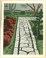 Masao Maeda 1904-1974 - Stone Pavement of Oubai-in - artelino Art Auctions. Masao Maeda 1904-1974 - Stone Pavement of Oubai-in