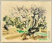 Eiichi Kotozuka 1906-1979 - Plum Trees - artelino Art Auctions. Eiichi Kotozuka 1906-1979 - Plum Trees
