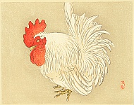 Bairei Kono 1844-1895 - Bairei Gadan - Rooster - artelino Art Auctions. Bairei Kono 1844-1895 - Bairei Gadan - Rooster