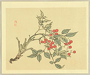 Bairei Kono 1844-1895 - Bairei Gadan - Berries - artelino Art Auctions. Bairei Kono 1844-1895 - Bairei Gadan - Berries