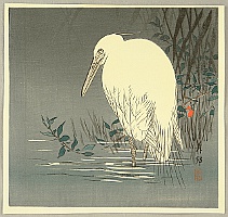 Biho Takahashi 1873-? - Egret - artelino Art Auctions. Biho Takahashi 1873-? - Egret