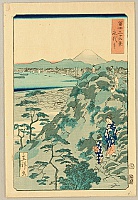 Hiroshige II Utagawa 1829-1869 - Thirty-six Views of Mt.Fuji - Eitai Temple - artelino Art Auctions. Hiroshige II Utagawa 1829-1869 - Thirty-six Views of Mt.Fuji - Eitai Temple