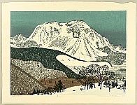 Fumio Kitaoka 1918-2007 - Snowy Mountain - artelino Art Auctions. Fumio Kitaoka 1918-2007 - Snowy Mountain