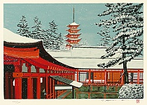 Taku Harada born 1929 - Itsukushima Shrine - artelino Art Auctions. Taku Harada born 1929 - Itsukushima Shrine